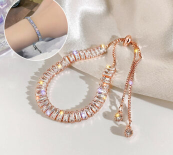 Rhinestone Bracelet Ins Fashion Shiny Adjustable Bracelet Women Jewelry