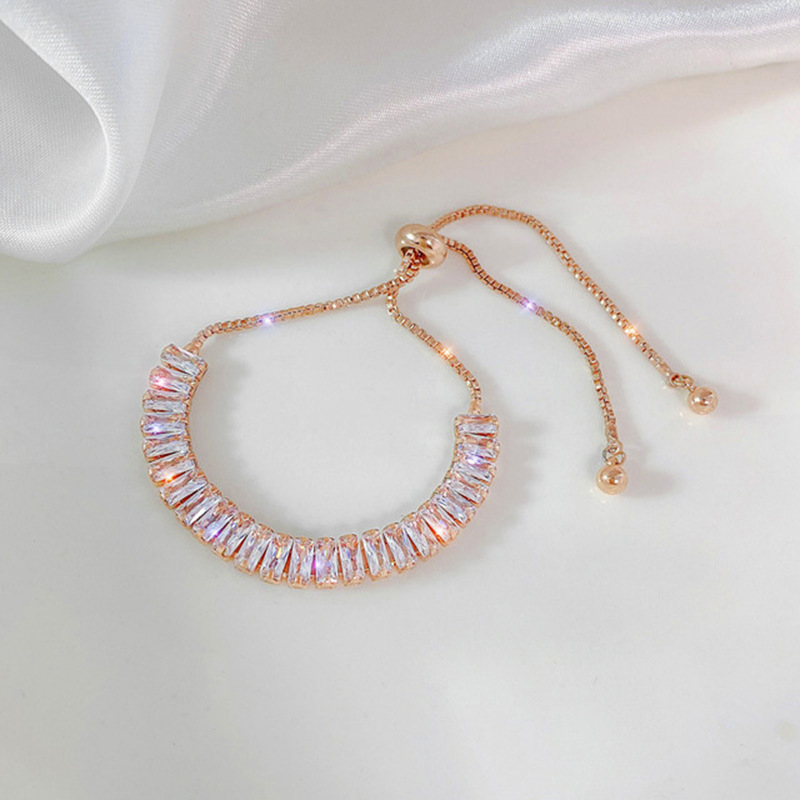 Rhinestone Bracelet Ins Fashion Shiny Adjustable Bracelet Women Jewelry - Image 7